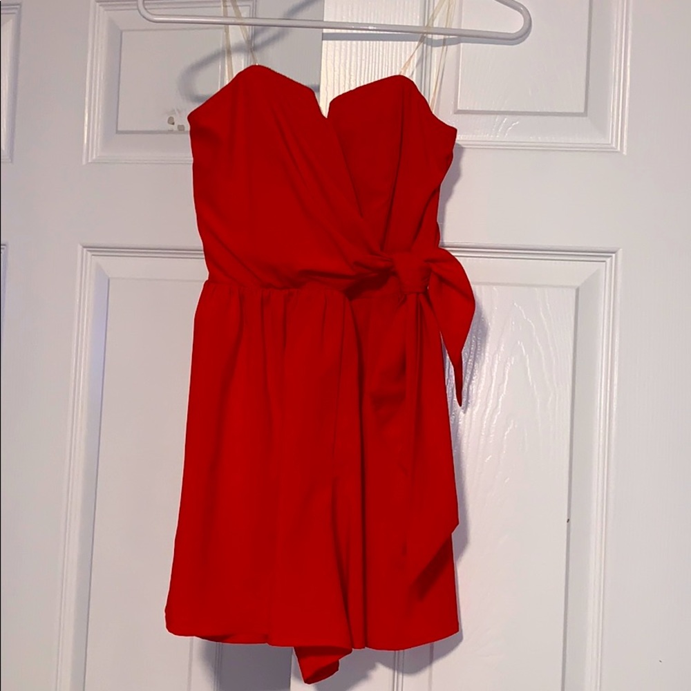 Mustard Seed Strapless Romper